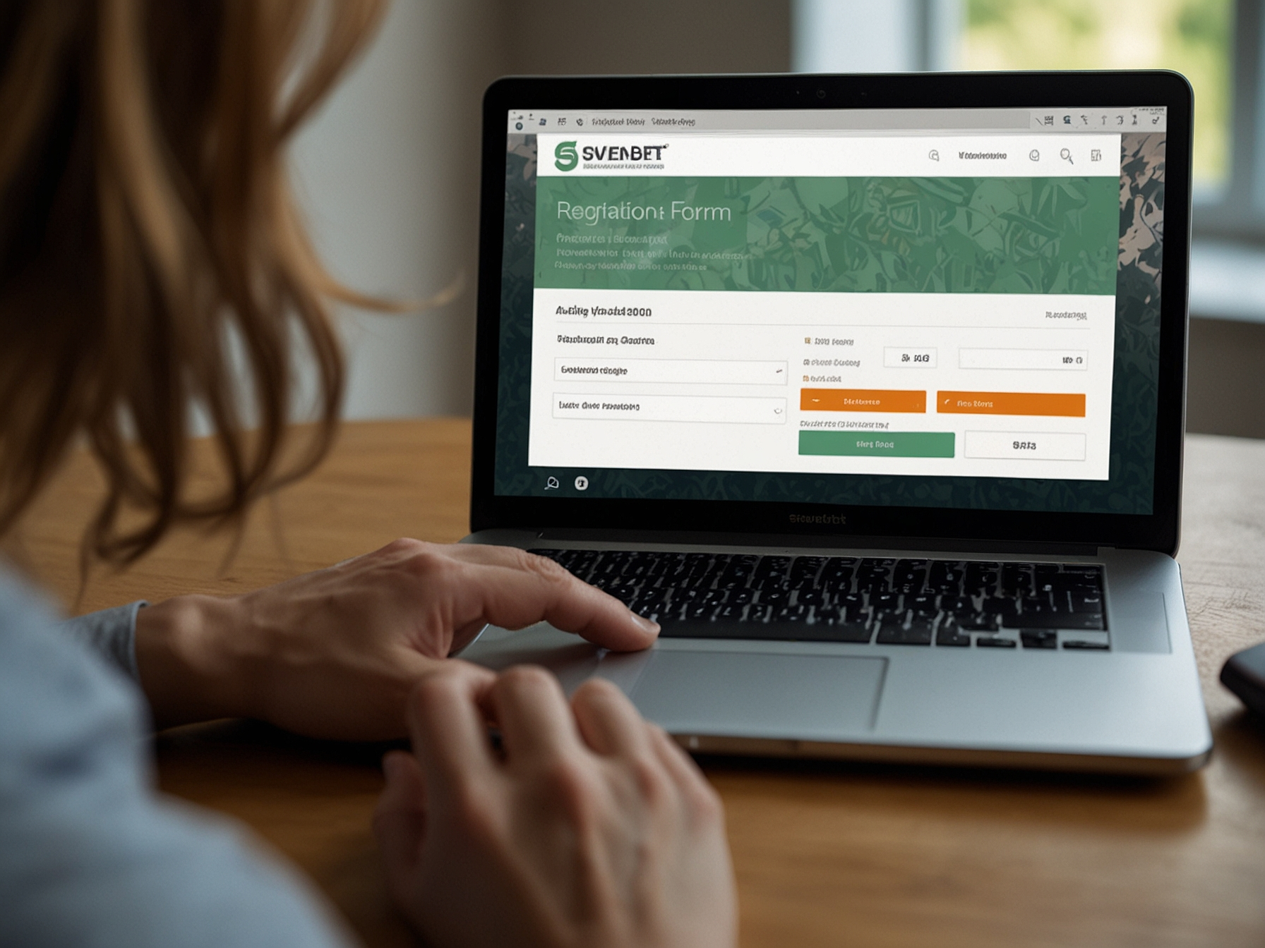User registering on Svenbet platform
