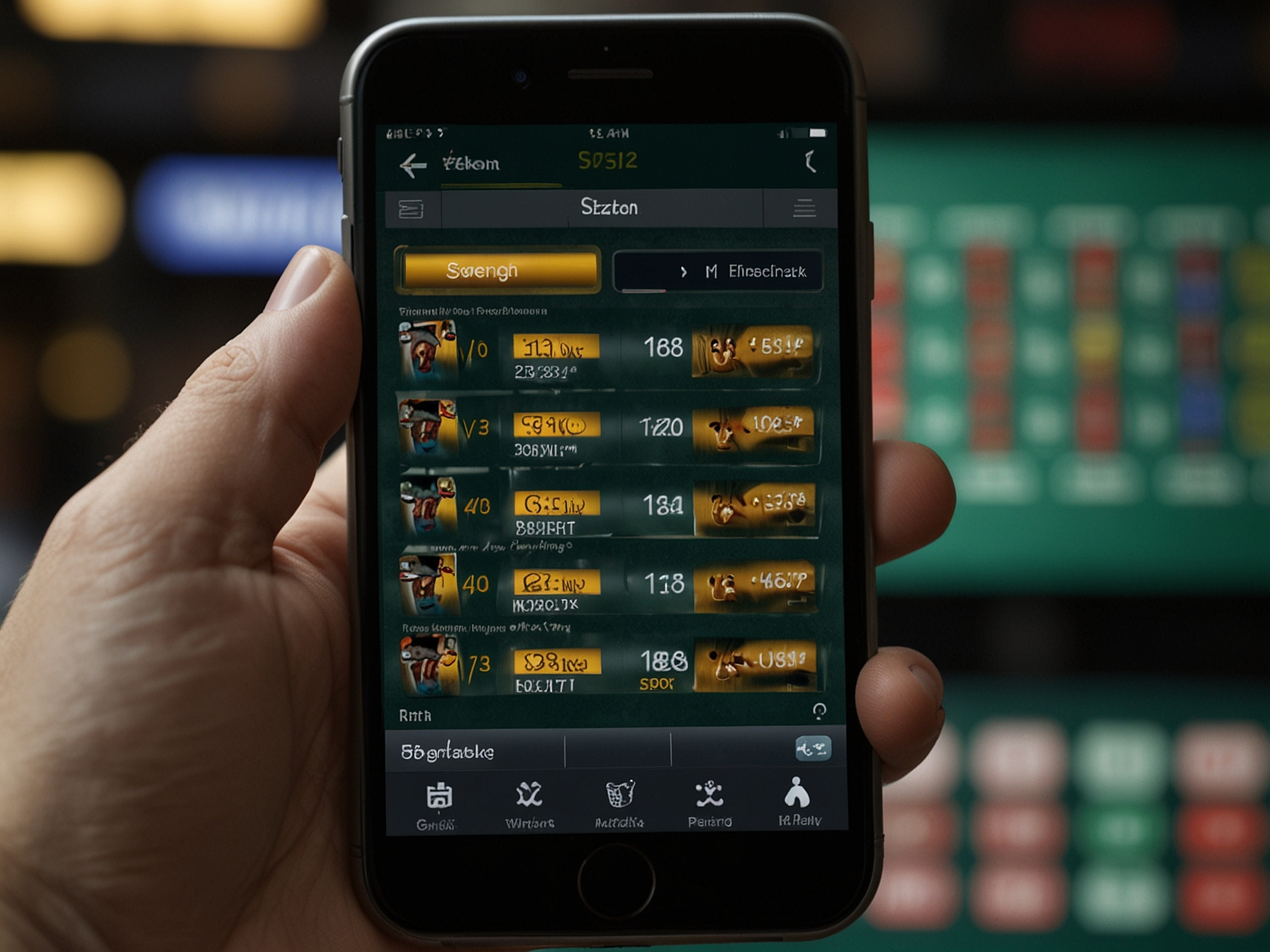 Mobile interface showing Svenbet mobile site